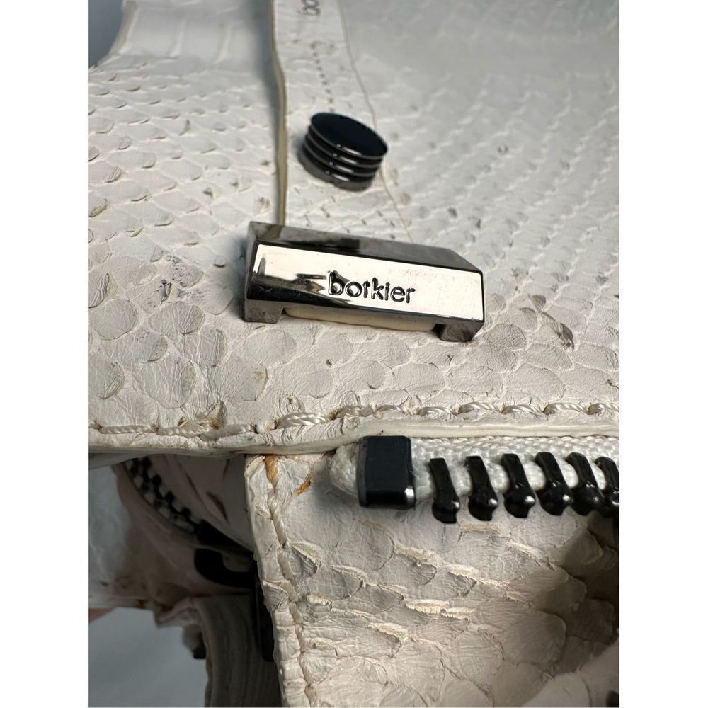 Botkier Ivory Leroy Embossed Anaconda Satchel Size 15” x 6.25” x 8.25”. #M-0925 - Picture 15 of 15